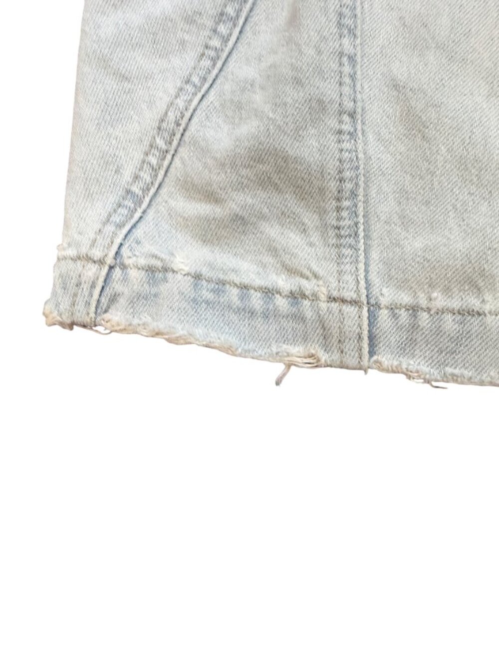 Free People Denim -Culotte Shorts – 28 (oversized)- Light Wash- MSRP $128 - Picture 3 of 14